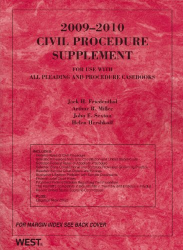 9780314911391: Civil Procedure Supplement (American Casebooks)