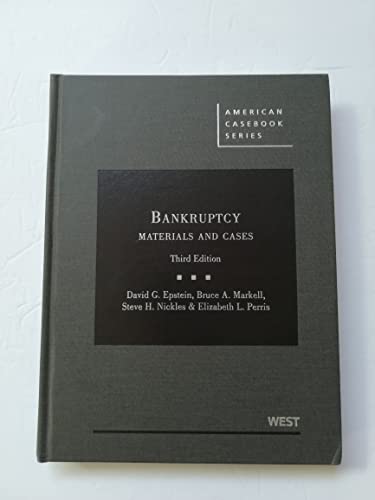 9780314911551: Bankruptcy: Materials and Cases (American Casebook Series)