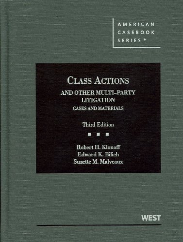 Stock image for Class Actions and Other Multi-Party Litigation Cases and Materials for sale by TextbookRush