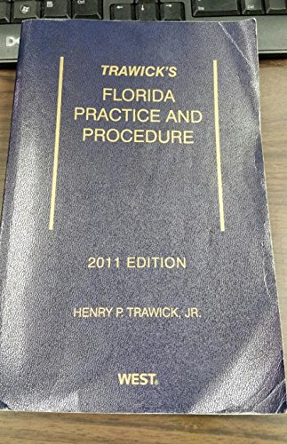 Stock image for Trawick's Florida Practice & Procedure, 2010-2011 ed. for sale by The Book Corner