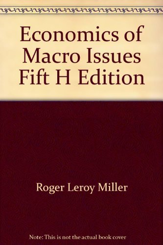 Beispielbild fr Economics of Macro Issues 5th Edition zum Verkauf von Wonder Book