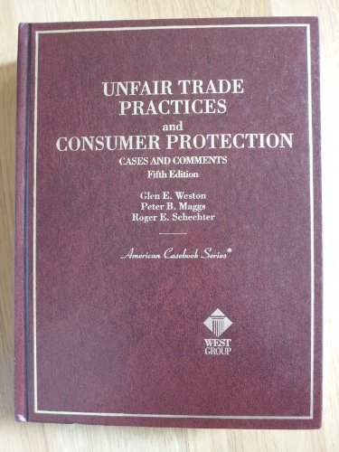 Imagen de archivo de Unfair Trade Practices and Consumer Protection: Cases and Comments a la venta por Bingo Books 2