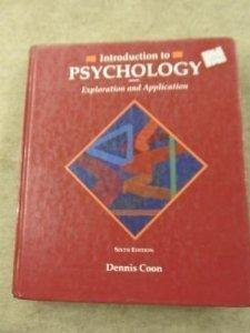 Stock image for Introduction to Psychology: Exploration and Application for sale by BookHolders