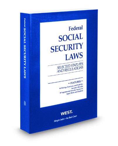 Stock image for Federal Social Security Laws, Selected Statutes Regulations, 2010 ed. for sale by Solr Books