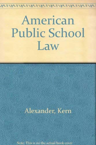 Beispielbild fr American Public School Law zum Verkauf von Wonder Book