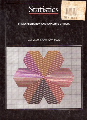 Beispielbild fr Statistics: The Exploration and Analysis of Data zum Verkauf von BookDepart