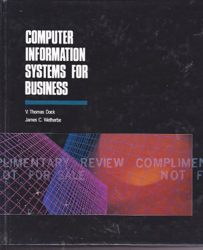 Stock image for Computer Information Systems for Business for sale by HPB-Red