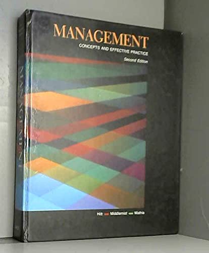 Management: Concepts and Effective Practices (9780314931900) by [???]