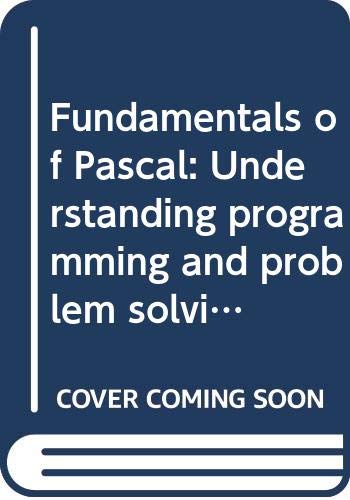 9780314932068: Fundamentals of Pascal: Undrstd Program &