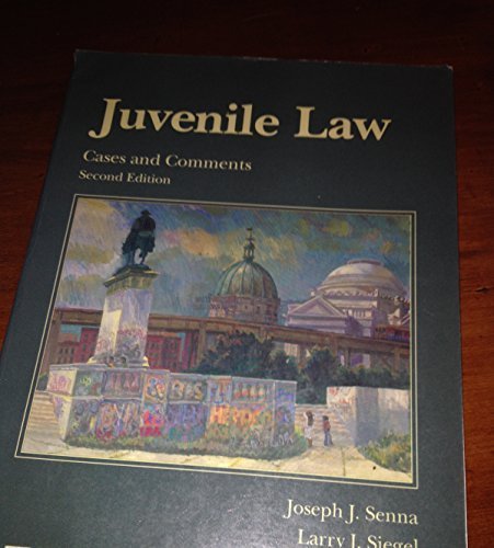 Imagen de archivo de Juvenile Law: Cases and Comments a la venta por SecondSale