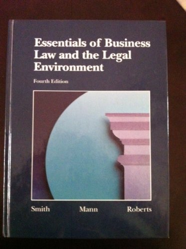 Imagen de archivo de Essentials of Business Law and the Legal Environment a la venta por HPB-Red