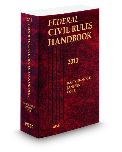 Beispielbild fr Federal Civil Rules Handbook, 2011 ed. zum Verkauf von HPB-Red