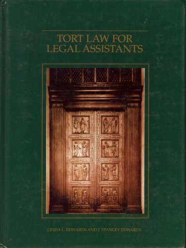 9780314934475: Tort Law for Legal Assistants: A Practical Guide