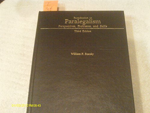 Introduction to Paralegalism (9780314935168) by William P. Statsky