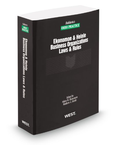 9780314949226: Business Organizations Laws & Rules, 2012-2013 ed.