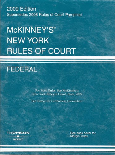 Stock image for McKinney's New York Rules of Court: Federal for sale by Better World Books