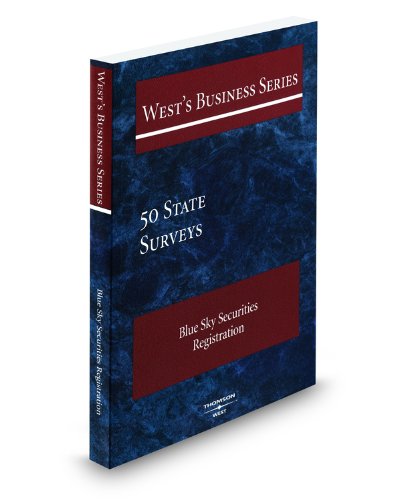 West's Business Series - 50 State Surveys - Blue Sky Securities Registration, 2008 ed. (9780314983619) by West