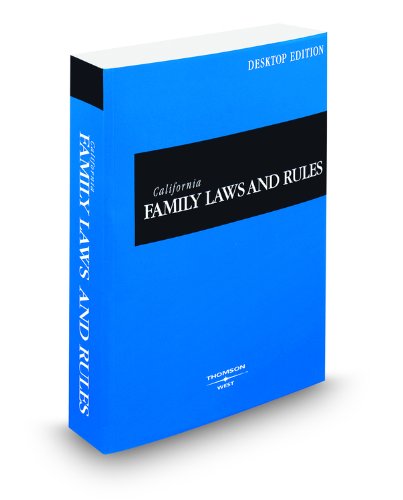 Imagen de archivo de California Family Laws and Rules, 2010 ed. (California Desktop Codes) a la venta por HPB-Red