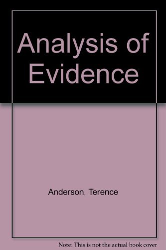 Analysis of Evidence (9780316039635) by Anderson, Terence