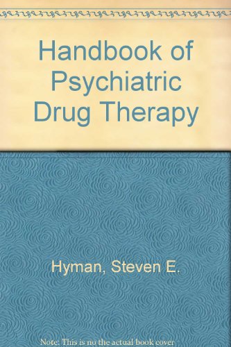9780316049382: Handbook of Psychiatric Drug Therapy