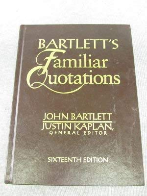 9780316071437: Bartlett's Familiar Quotations