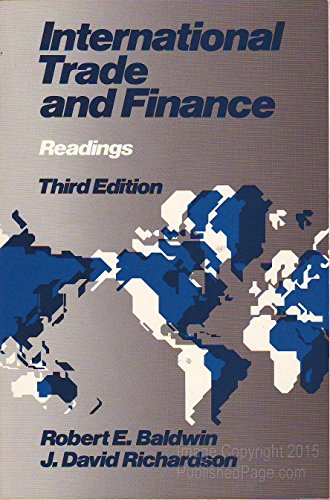 Beispielbild fr International Trade and Finance : Readings zum Verkauf von Better World Books: West