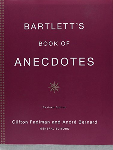 Imagen de archivo de Bartlett's Book of Anecdotes a la venta por Orion Tech