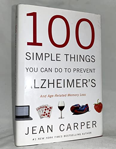 Imagen de archivo de 100 Simple Things You Can Do to Prevent Alzheimers and Age-Related Memory Loss a la venta por BombBooks