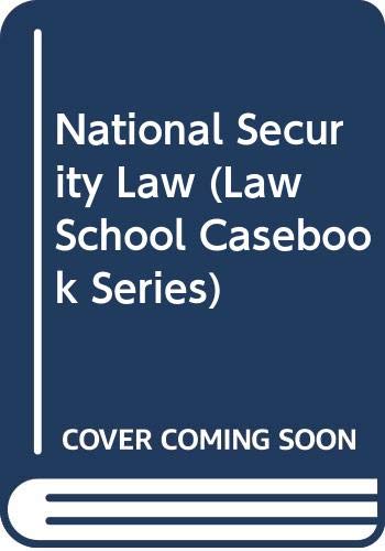 Stock image for National Security Law for sale by Mispah books