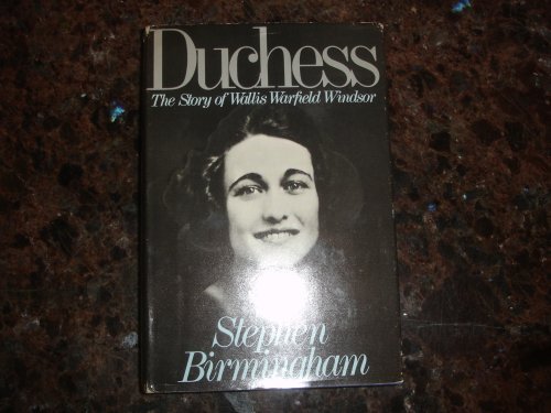 Imagen de archivo de Duchess : The Story of Wallis Warfield Windsor a la venta por Better World Books: West