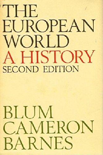 Beispielbild fr European World a History zum Verkauf von Better World Books