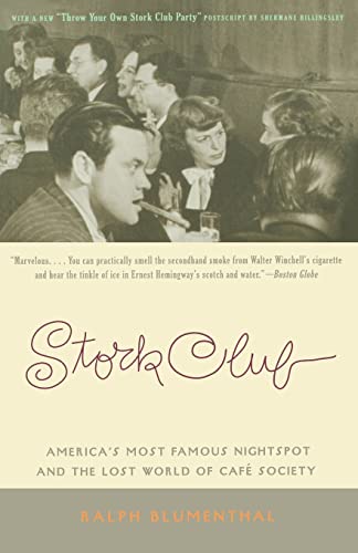 Beispielbild fr Stork Club: America's Most Famous Nightspot and the Lost World of Cafe Society zum Verkauf von SecondSale
