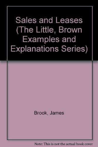 9780316109857: Sales and Leases: Examples and Explanations (The Little, Brown Examples and Explanations Series)