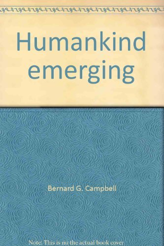 Beispielbild fr Humankind Emerging zum Verkauf von BookHolders
