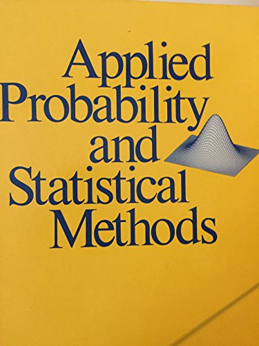9780316127783: Applied Probability and Statistical Methods