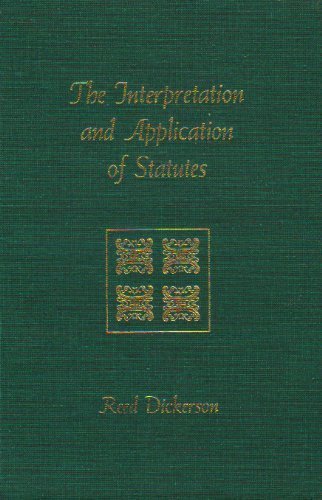Imagen de archivo de The Interpretation and Application of Statutes a la venta por ThriftBooks-Atlanta