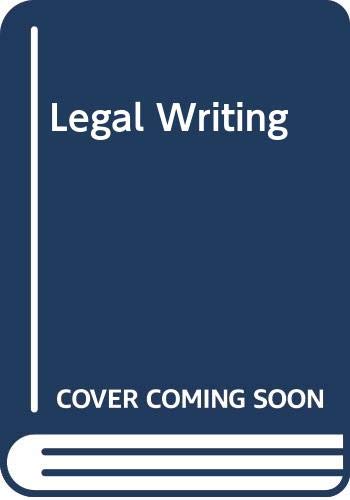 Stock image for Legal Writing : Process, Analysis, and Organization for sale by Better World Books: West