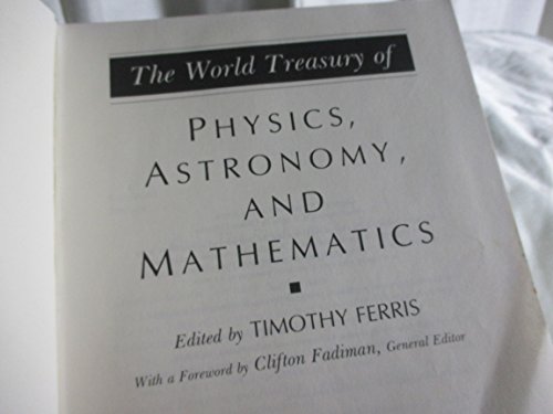 Beispielbild fr The World Treasury of Physics, Astronomy, and Mathematics zum Verkauf von Better World Books