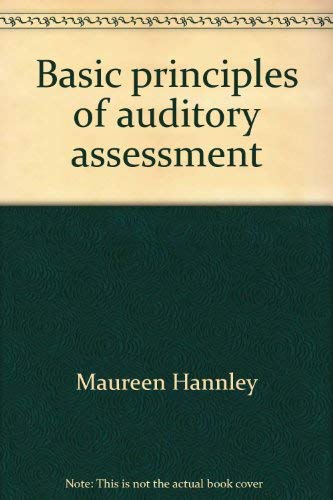 Imagen de archivo de Basic principles of auditory assessment a la venta por HPB-Red