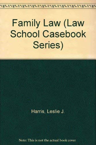 Imagen de archivo de Family Law (Law School Casebook Series) a la venta por HPB-Red