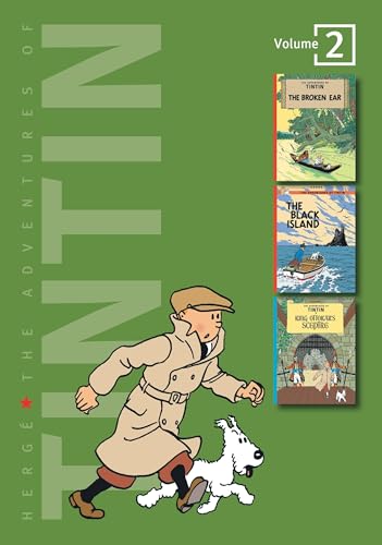 Imagen de archivo de The Adventures of Tintin, Vol. 2: The Broken Ear / The Black Island / King Ottokars Sceptre (3 Volumes in 1) a la venta por Goodwill Industries