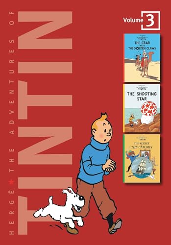 Beispielbild fr The Adventures of Tintin, Vol. 3: The Crab with the Golden Claws / The Shooting Star / The Secret of the Unicorn (3 Volumes in 1) zum Verkauf von Textbooks_Source