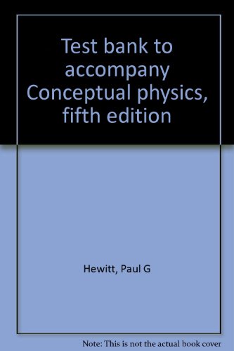 Beispielbild für Test bank to accompany Conceptual physics, fifth edition zum Verkauf von Bayside Books