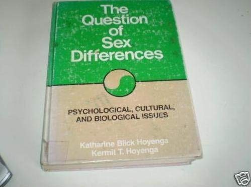 Stock image for The Question of Sex Differences for sale by Better World Books: West