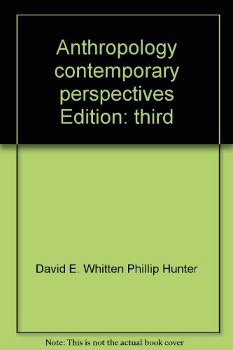 Beispielbild fr Anthropology, contemporary perspectives zum Verkauf von Wonder Book