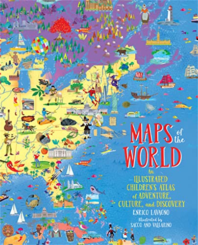 Stock image for Maps of the World: An Illustrated Childrens Atlas of Adventure, Culture, and Discovery for sale by Goodwill