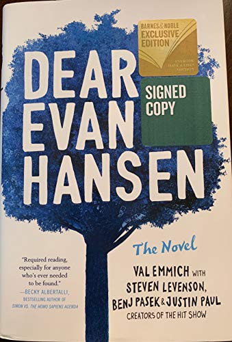 9780316422383: (Signed/ Autographed) Dear Evan Hansen: The Novel (B&N Exclusive Edition)