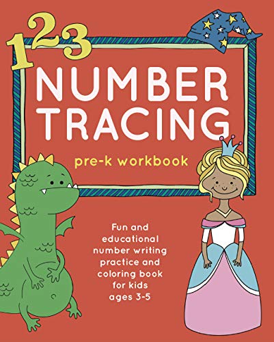Beispielbild fr Number Tracing Pre-K Workbook: Fun and Educational Number Writing Practice and Coloring Book for Kids Ages 3-5 (Books for Kids Ages 3-5) zum Verkauf von Books From California