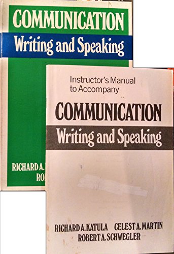 Beispielbild fr Communication : Writing and Speaking zum Verkauf von Better World Books