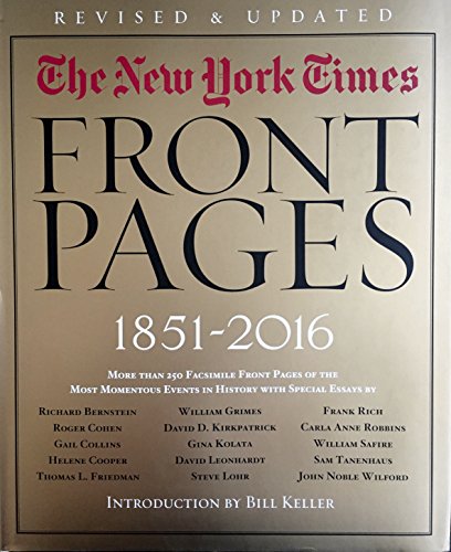 Stock image for The New York Times: Front Pages, 1851-2016 for sale by ZBK Books